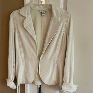 White House Black Market White Blazer Structured Suit Jacket
